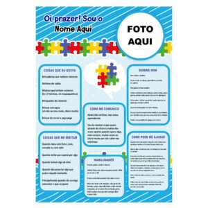 Carta de apresentação para autistas - envio em PDF