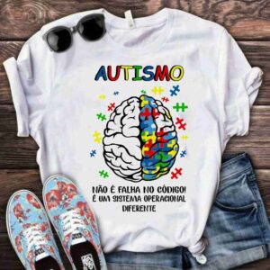Camiseta autismo cérebro