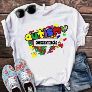 Camiseta autismo conscientização