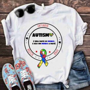 Camiseta autismo é uma parte do mundo