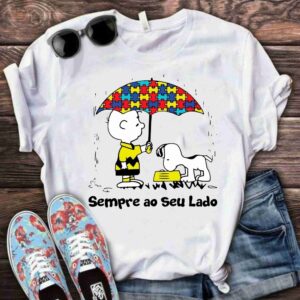 Camiseta autismo sempre ao seu lado