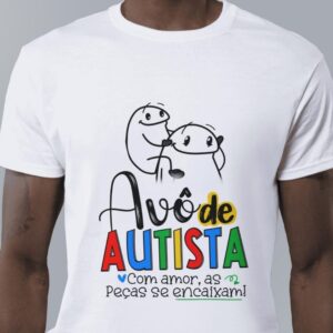 Camiseta avô de autista - flork