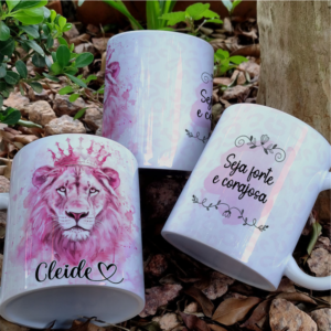 Caneca Leão de Judá - Seja forte e corajosa