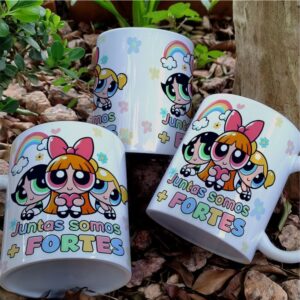 Caneca Juntas somos + fortes - Superpoderosas