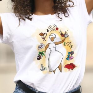 Camiseta povoada