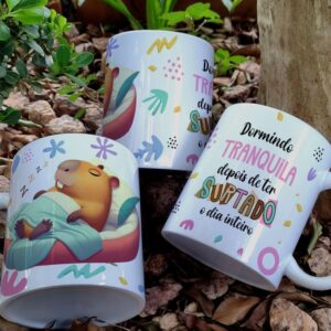 Caneca Dormindo tranquila - Capivara