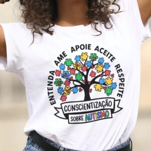 Camiseta autismo - Arvore da conscientização
