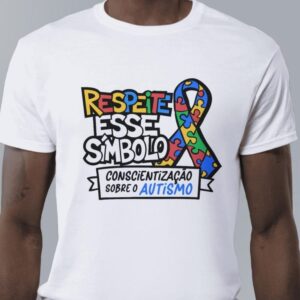 Camiseta autismo - Respeite esse símbolo