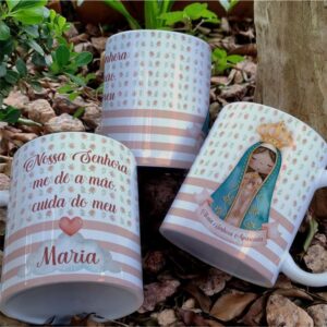 Caneca Nossa Senhora me dê a mão