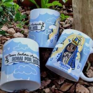 Caneca Nossa Senhora Aparecida - Rogai por nós