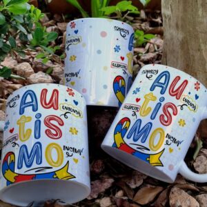 Caneca autismo conheça, entenda, respeite, inclua
