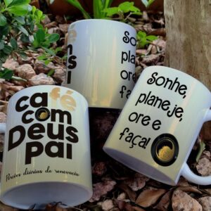 Caneca Café com Deus pai