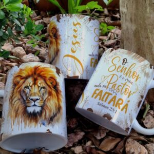 Caneca Leão de Judá - O Senhor é meu pastor