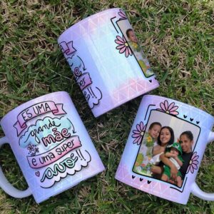 Caneca És uma grande mãe e uma super avó personalizada com foto